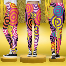 "Färg Burst Target Leggings" Leggings