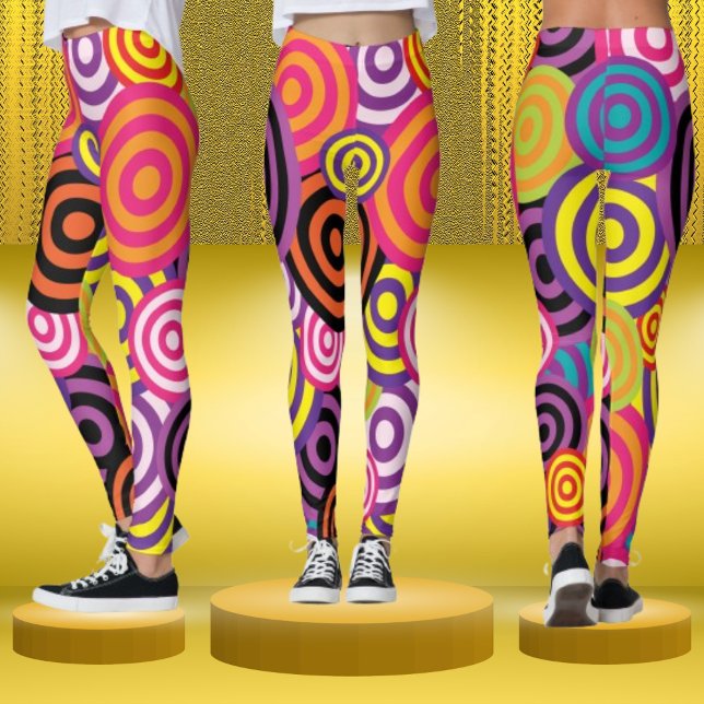 "Färg Burst Target Leggings" Leggings (Skapare uppladdad)
