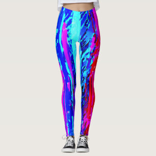 Färg Bursting Mönster Leggings