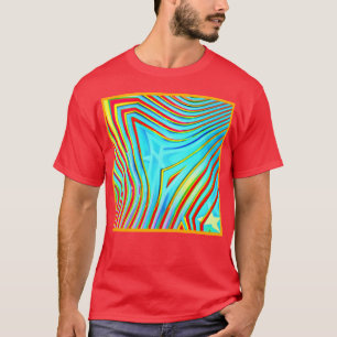 Färg Bursting Mönster T Shirt