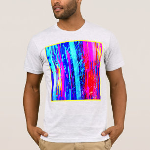 Färg Bursting Mönster T Shirt