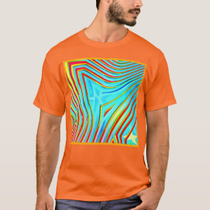 Färg Bursting Mönster T Shirt