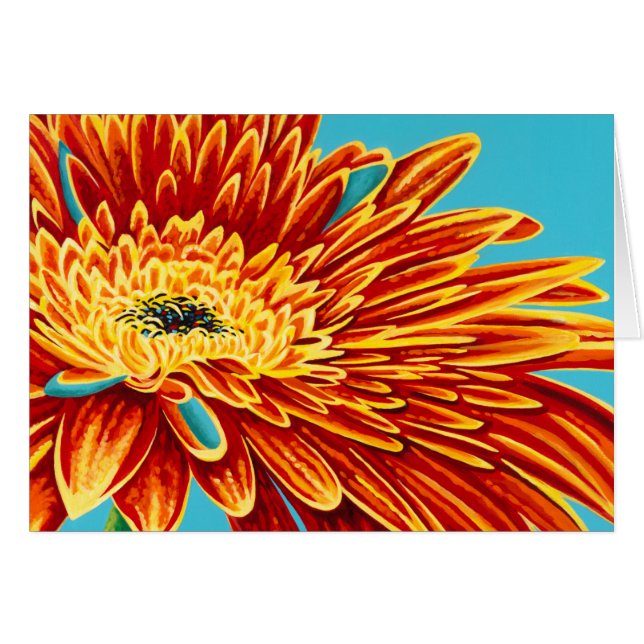 Färg Bursts I Hälsningskort (Framsidan Horizontal)