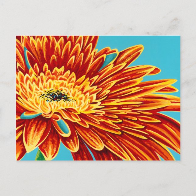 Färg Bursts I Vykort (Framsida)