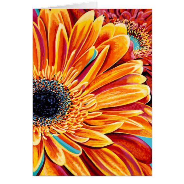 Färg Bursts II Hälsningskort (Framsidan)