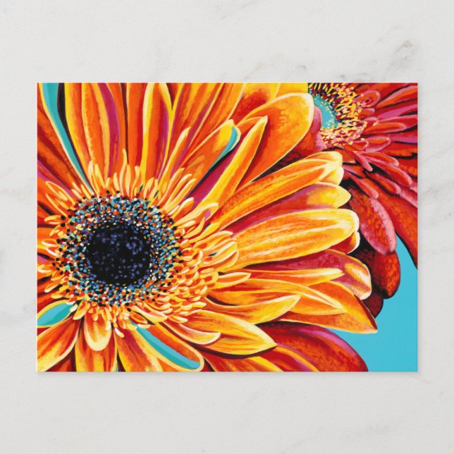 Färg Bursts II Vykort (Framsida)