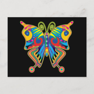 FÄRG BUTTERFLIGEN ART VYKORT