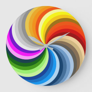 FÄRG CHART SWIRL STOR KLOCKA