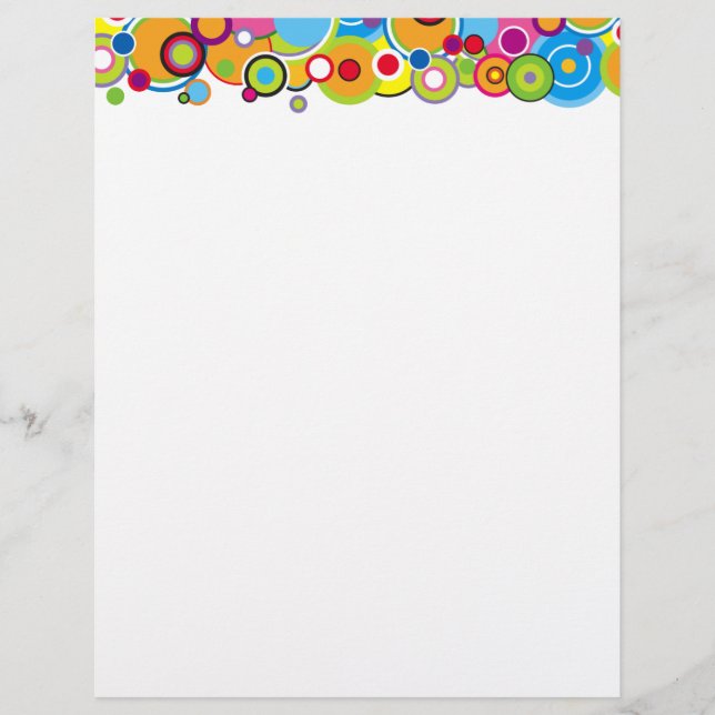 Färg Circles Letterhead (Framsida)