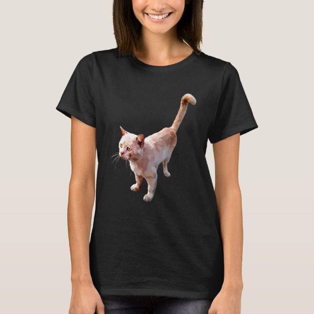 Färg Coola - kattgrafik 1 T Shirt (Framsida)