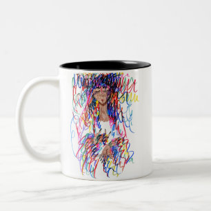 Färg Curls Two-Tone Coffee Mugg