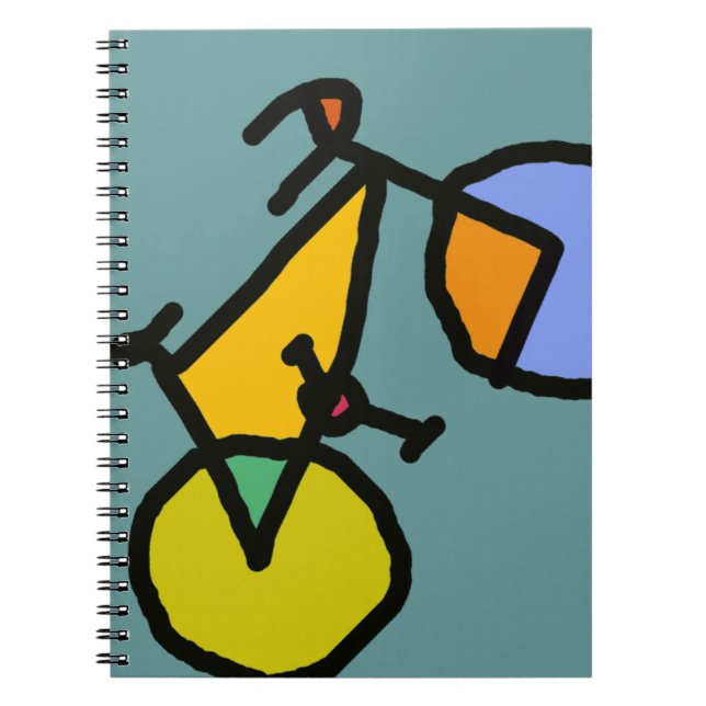 färg cykel anteckningsbok med spiral (Framsidan)