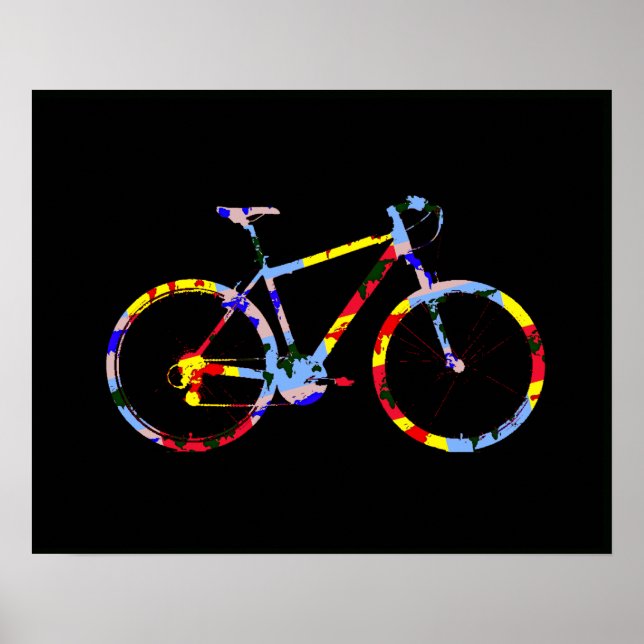 färg-cykel - vindrutetorkare poster (Framsidan)