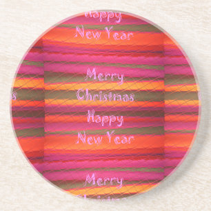 Färg Design för god jul Gott nytt år Underlägg Sandsten