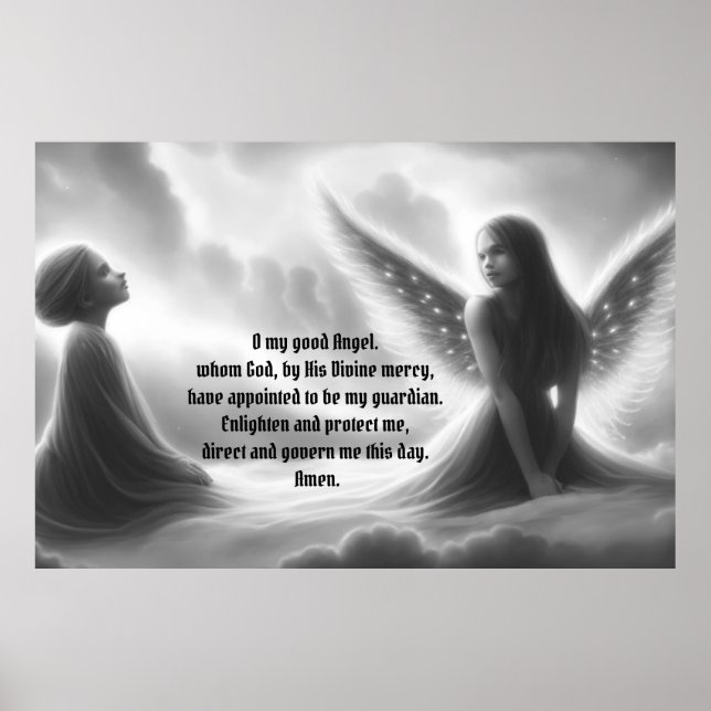 Färg det Gardian Angel med Prayer Poster (Framsidan)