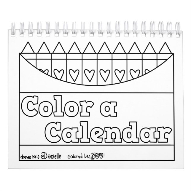 Färg Din andra utgåva av kalendern Kalender (Omslag)