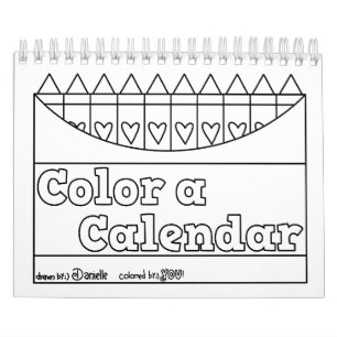 Färg Din andra utgåva av kalendern Kalender