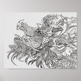 Färg din egen dragbil poster