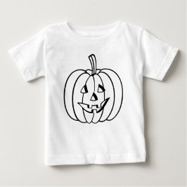 Färg-Din egen Jack-O-Lantern Pumpkin Halloween T Shirt