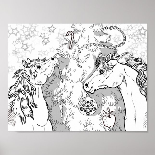 Färg din egen jultomte poster (Framsidan)