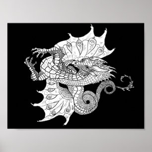 Färg din egen linjekontur poster
