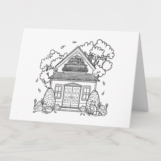 Färg din egen matsäck utan rött spill tack kort (Skapare uppladdad)