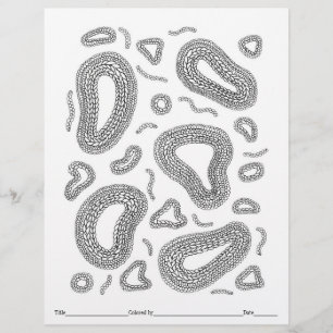 FÄRG: DIN EGEN mikroskop Knitting Coloring Page
