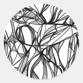 Färg Din egen runda fästning #2-färgningsaktivitet Runt Klistermärke