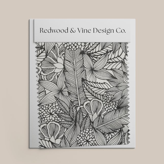 Färg din egen | Tropiskt Esc-område Mönster Tyg (Skapare uppladdad)