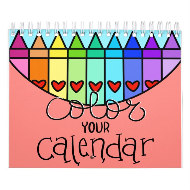 Färg din kalender (Omslag)