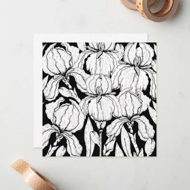 Färg dina egna isflödor anteckningskort (Fram/Back In Situ)