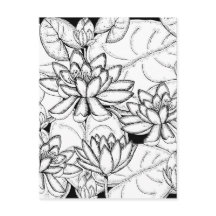 Färg dina egna lotus Flowers