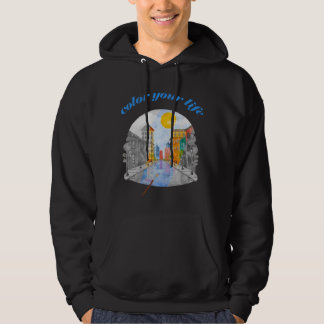 Färg ditt liv hoodie