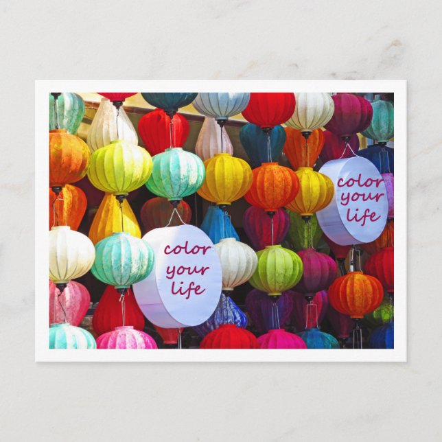 Färg Ditt livevykort Vykort (Framsida)