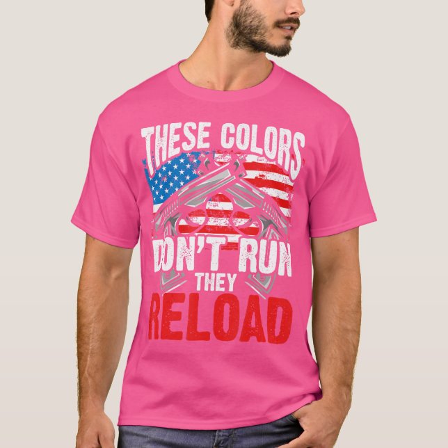 Färg Dont Springa de lastar om T Shirt (Framsida)