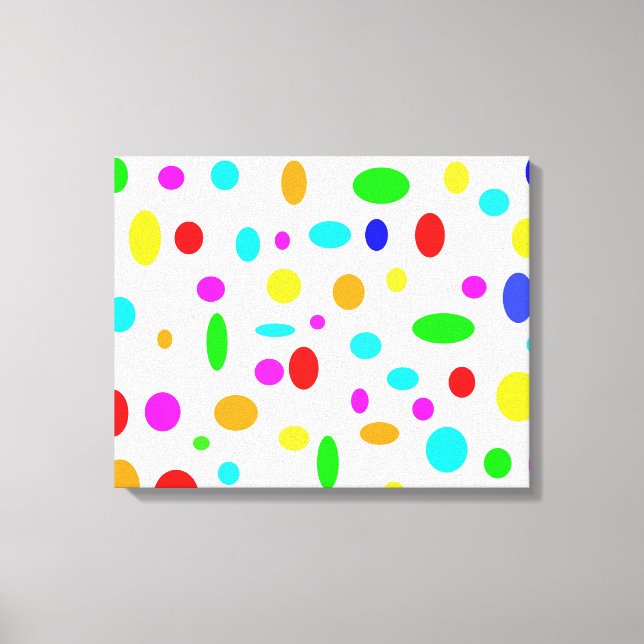 Färg Dots Canvas (Framsida)