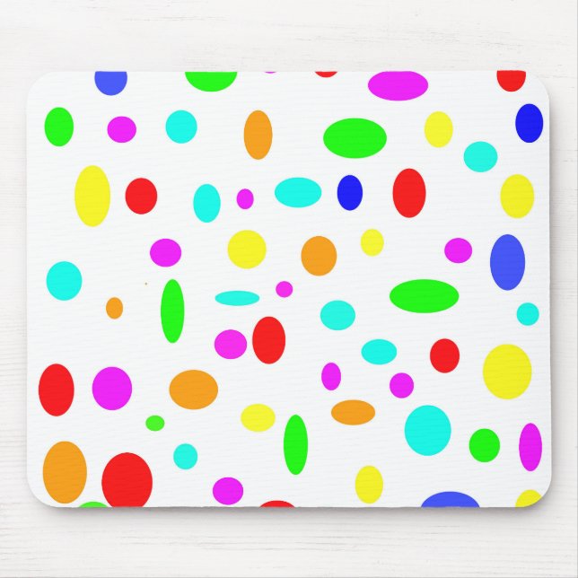 Färg Dots Mousepad Musmatta (Framsidan)
