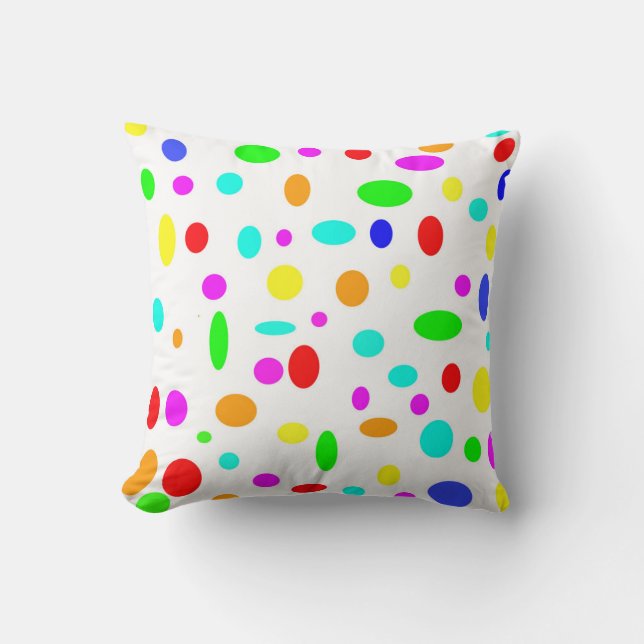 Färg Dots Pillow Kudde (Framsida)