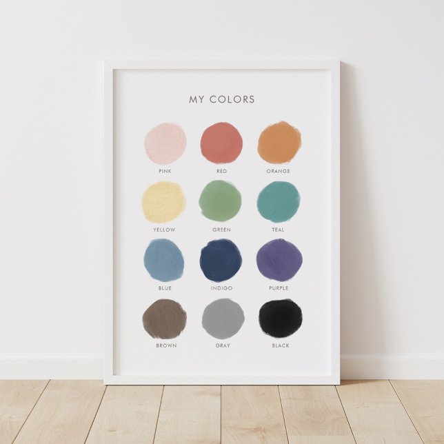 Färg Education Preschool Classroom Decor Poster (Skapare uppladdad)