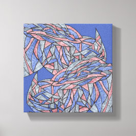 Färg ekar livfull modern abstrakt canvas