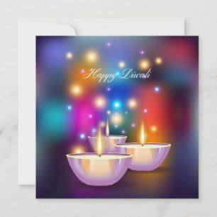 Färg Elegant Diwali djupas Inbjudningar
