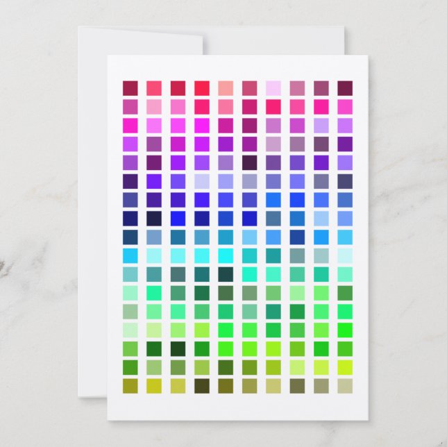 Färg exempel Inbjudan12 Inbjudningar (Framsida)