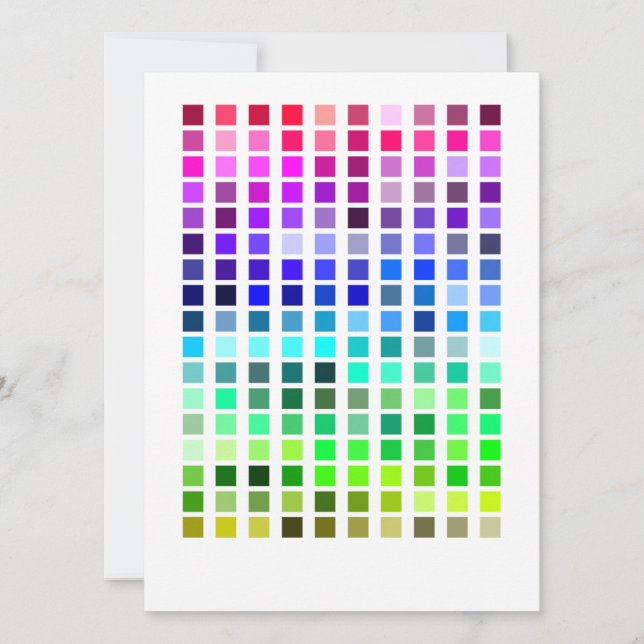 Färg Exempel Inbjudan6 Inbjudningar (Framsida)