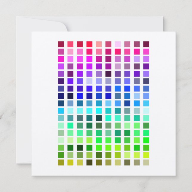 Färg exempel Inbjudan8 Inbjudningar (Framsida)