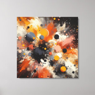 Färg Explosion Abstrakt Kanvastryck