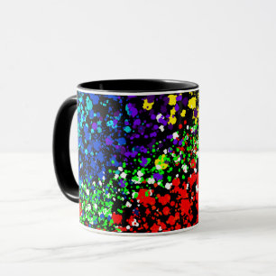 Färg explosion färgpunkter Färgrik Modern Cool Mugg