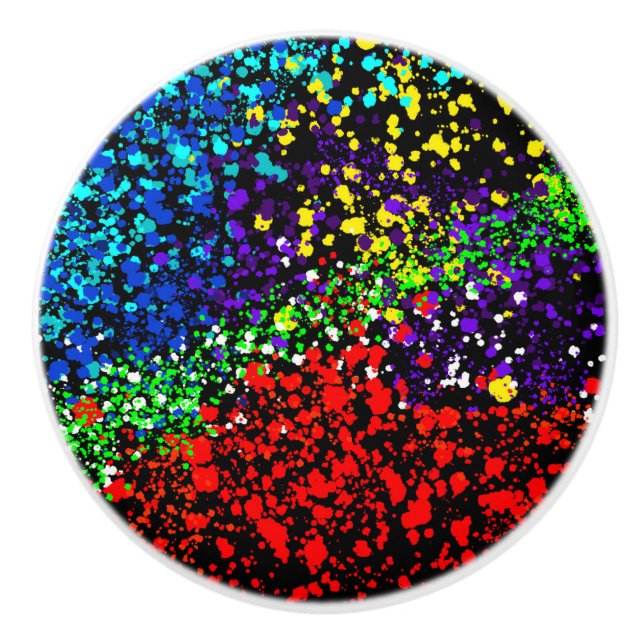 Färg Explosionsfärg gör färgfull modern Coola Knopp (Framsidan)