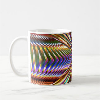 Färg Färg Illusion Rainbow Blue Grönt Guld Kaffemugg