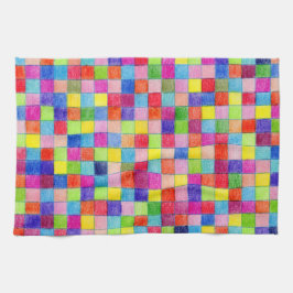 Färg Färgad i Pappra  Mönster Kökshandduk