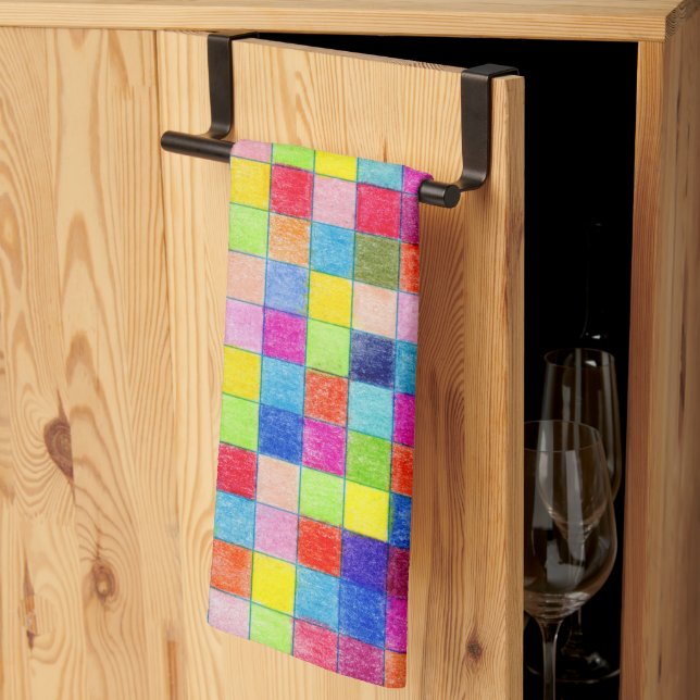 Färg Färgad i Pappra  Mönster Kökshandduk (Thirds Fold)